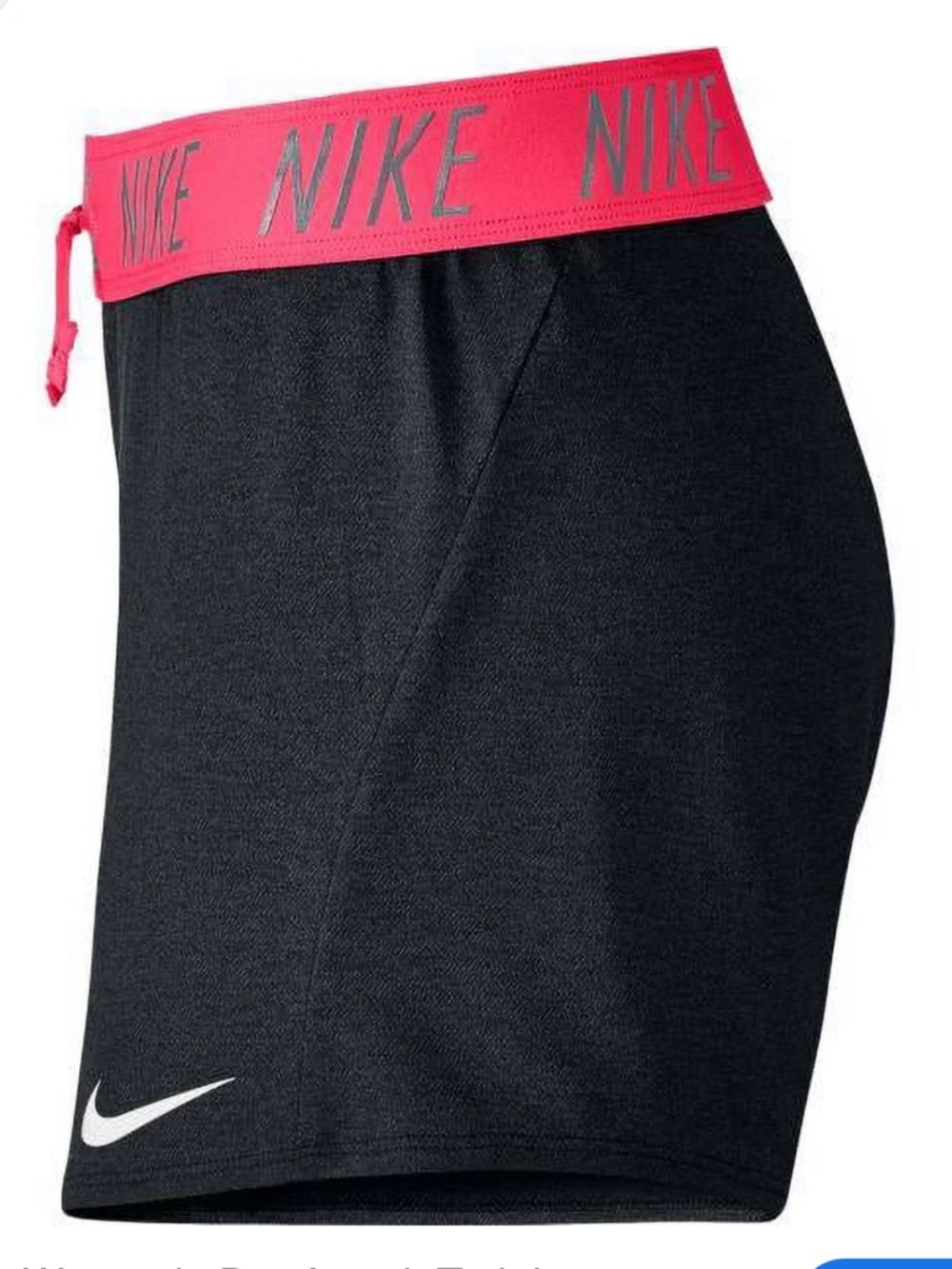Nike grey and pink Dri-FIT shorts pink logo waistband XS